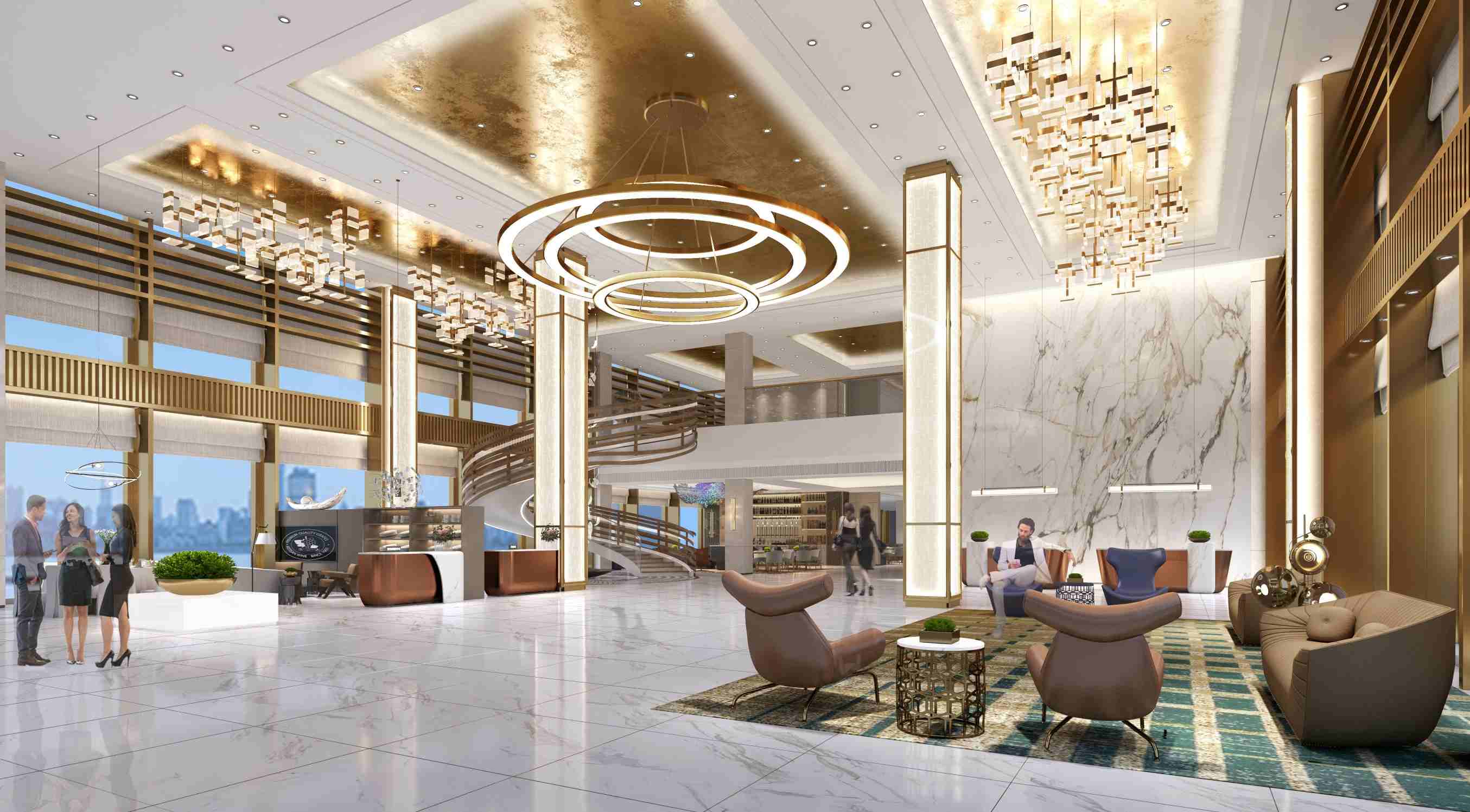 甘肅臨夏鵬悅酒店丨現(xiàn)代設(shè)計(jì)，大氣清雅